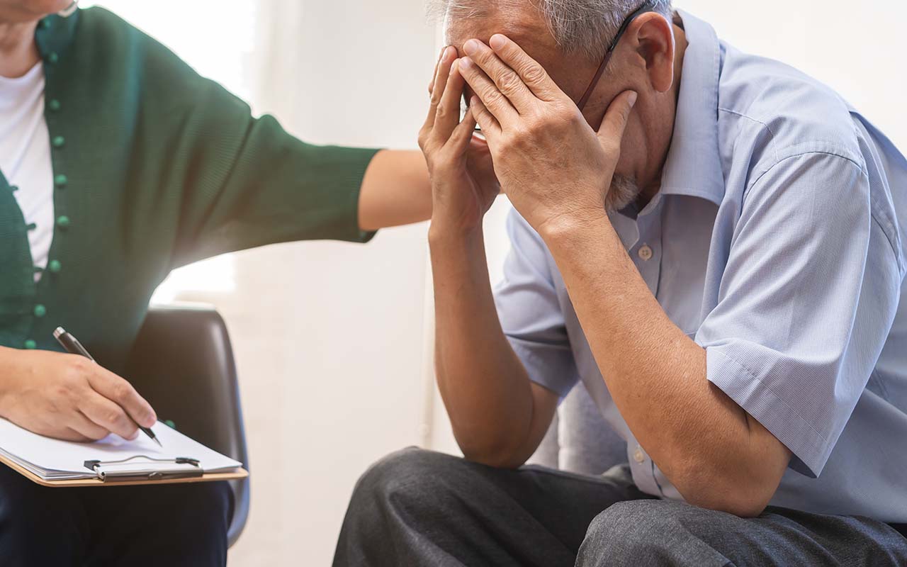 Hawaii grief counseling for elderly man at Wellness Counseling Center in Honolulu, HI.