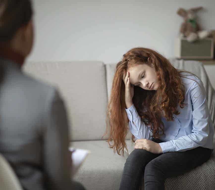 Hawaii teen counselor in Honolulu working with patient during an Oahu adolescent therapy session.